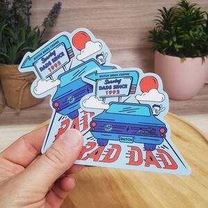 Dutch Bros Coffee Dutch Dad Limited Edition June 2024 Stickers Set of 2